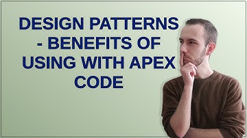Salesforce: Design patterns - benefits of using with Apex code
