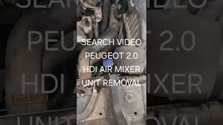 puegout 2.0 hdi  diesel po487 or p1499 air mixer unit fault code repaired