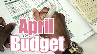 April 2024 monthly budget | family of 6, one income #budget