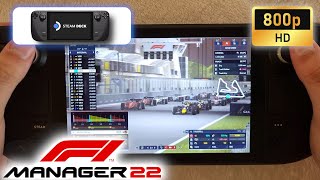 Steam Deck | F1 Manager 2022 | 800p | Medium settings