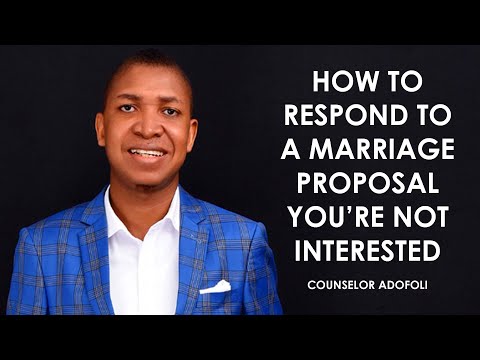 Video: How To Respond To A Marriage Proposal