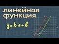 ЛИНЕЙНАЯ ФУНКЦИЯ y=kx график линейной функции 7 и 8 класс