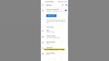 How to Backup Contacts to Google ? #shorts #howto #android