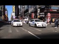 SIMULTANEOUS DOUBLE ANTI-TERROR NYPD SURGE DRILL TODAY DURING MEDIA EVENT IN TIMES SQUARE.