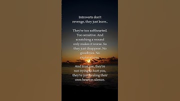 Introverts don