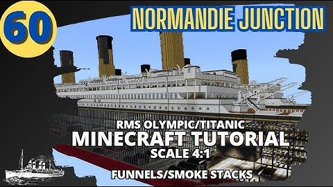 RMS Olympic/Titanic - 4:1 Scale - Minecraft Tutorial. PART SIXTY