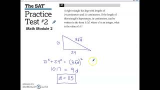 SAT Practice Test #2 Math Module 2 Problem #27