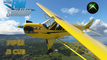 BT Studio Piper J3 Cub impression and flight Xbox Series X MSFS2020
