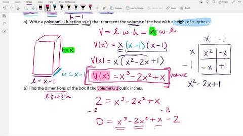1.10 Volume Application of Polynomials