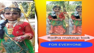 Radha makeup, Radha makeup look, Radha makeup look short, radha makeover, radha makeup images.