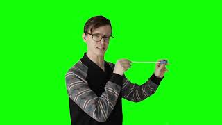 iDubbbz 'Whooo, that's kinda small…  Yikes!'  green screen