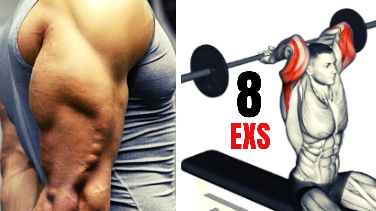 8 Triceps Workout With Barbell Only