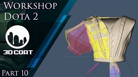 Creating set for Dota 2 with 3Dcoat. part 10