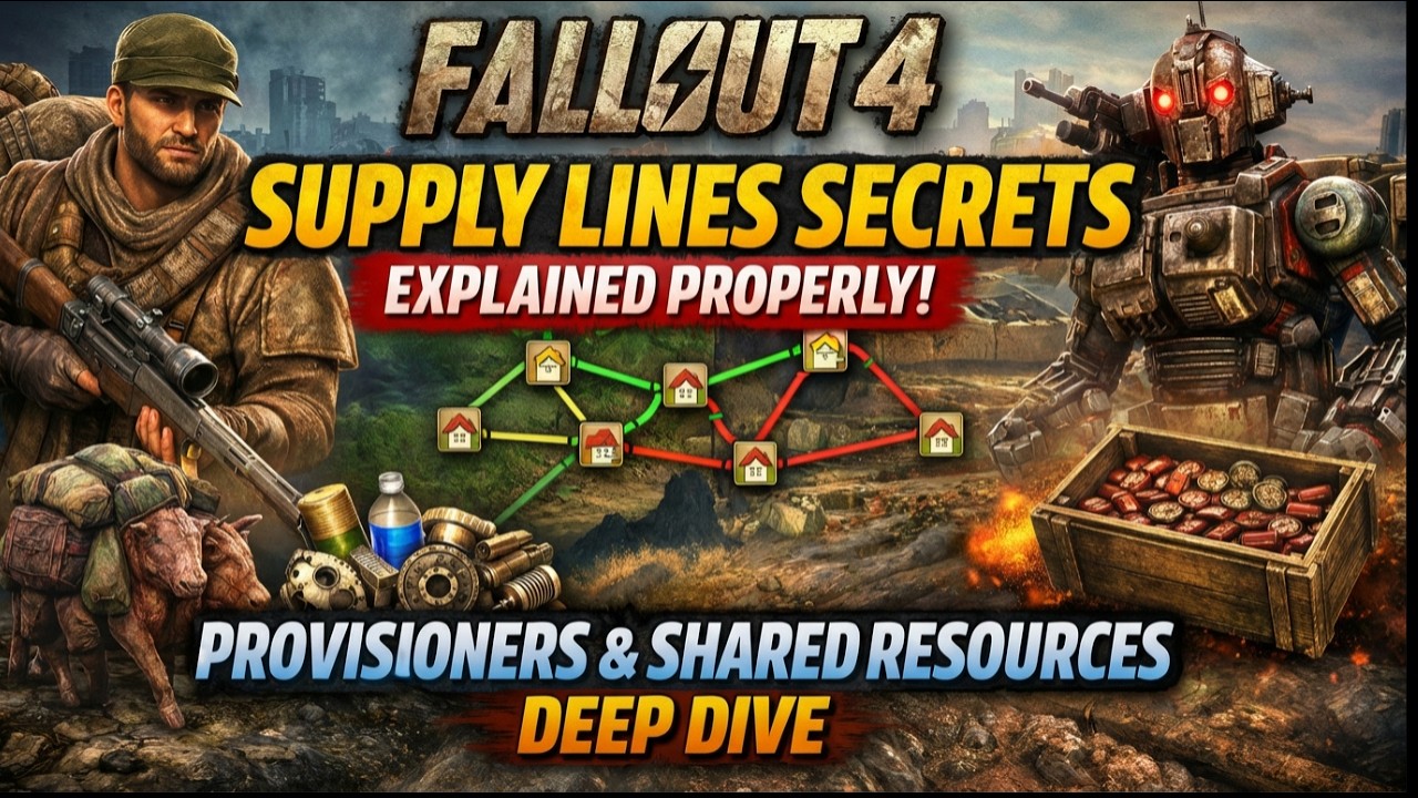 Руководство по линиям снабжения в Fallout 4: Локальный лидер, логистика и общие ресурсы.
