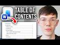 How To Make Table Of Contents In Word - Step By Step