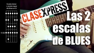 Clase de guitarra | Uniendo las 2 escalas de blues | Guitar lesson | Tutorial | G&amp;L S-500