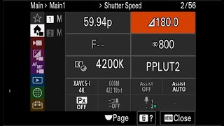 Sony FX30 and FX3 Shutter Angle