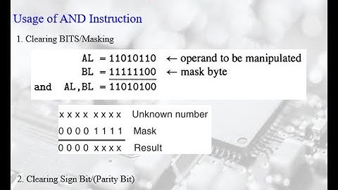 Microprocessors and Interfaces: Lecture 14: 8086 Logical Instructions: Part-1