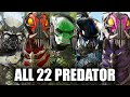 ALL 22 PREDATOR Suits & Costumes (Every Suit and All DLC Suits) Predator Hunting