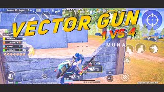 NO LOVE  260 FPS BGMI MONTAGE  Mi Note 8 Pro Power  1 vs 4 Clutch In Vector Gun 