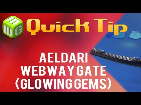 Quick Tip: Aeldari Webway Gate glowing gems