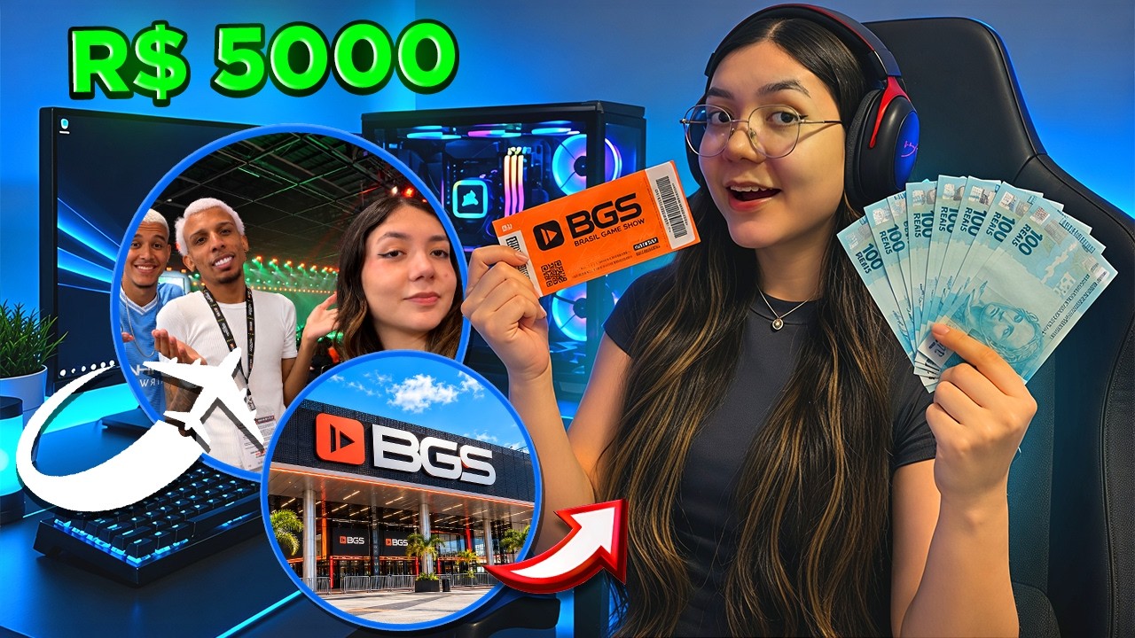 JOGANDO APOSTADO ATÉ VIAJAR PARA A BGS E ENCONTRAR INFLUENCIADORES! + VLOG NA BGS