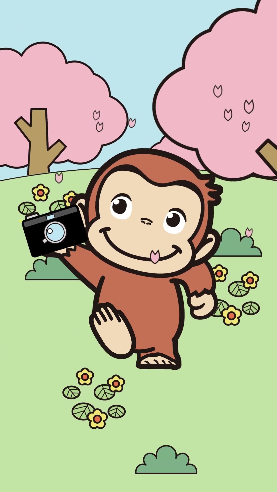 桜を楽しむジョージ #shorts - YouTube