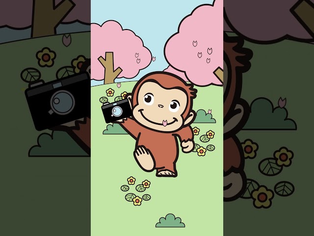 桜を楽しむジョージ #shorts