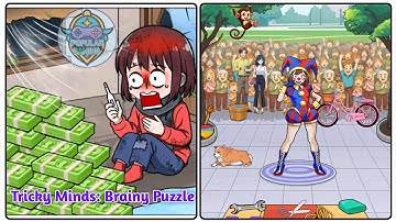 Tricky Minds Brainy Puzzle Level 107: Help The Clown Perform Circue !Gameplay Solution