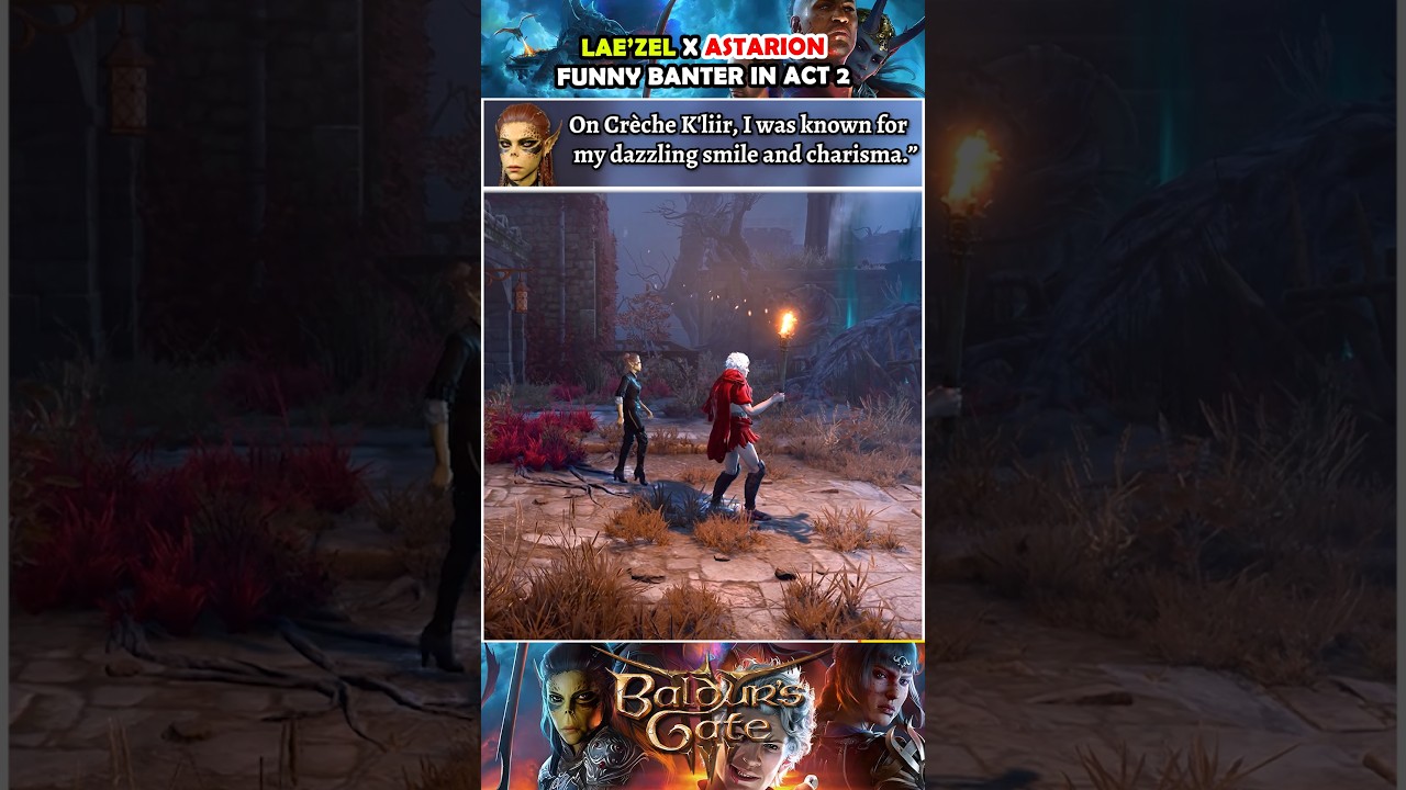 Lae'zel & Astarion funny banter in Act 2 | Baldur's Gate 3