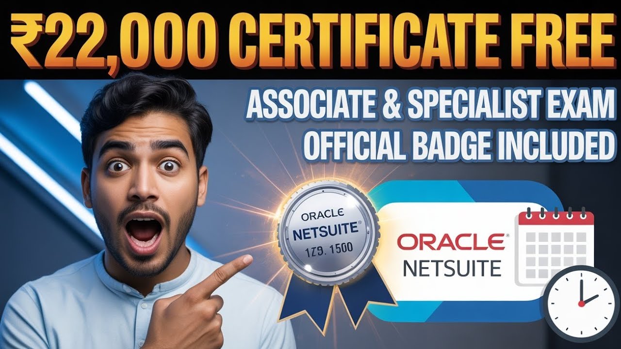 Oracle NetSuite Certificate - Part 2 || 😱 ₹22,000 Exam Attempt FREE !! || Exam Schedule Explained 