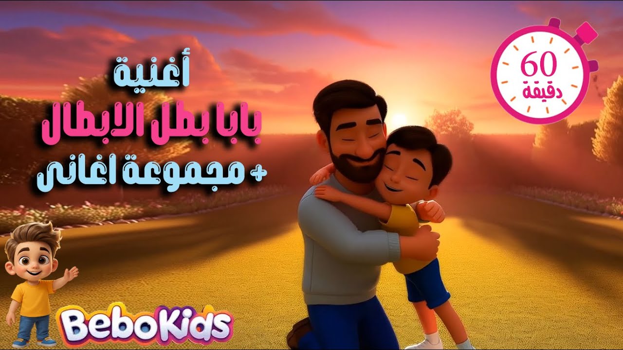 أغنية بابا بطل الأبطال 💪👨👧👦 ومجموعة أغاني أطفال أخرى | ساعة كاملة من ...