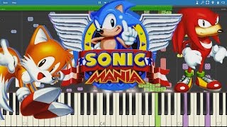 IMPOSSIBLE REMIX - Sonic Mania Theme - Piano Cover / Tutorial chords