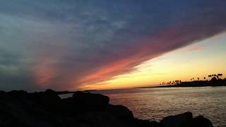 Sunset - Intense Time Lapse Sky Turns Red 4K