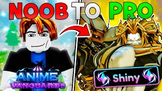 NOOB To PRO Getting The *0.004%* SHINY Dio Overheaven In Anime Vanguards Roblox! | Part 4