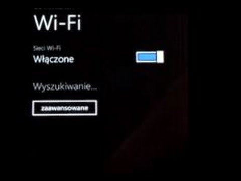 Nokia LUMIA WP8 Windows Phone 8 Jak włączyć WIFI podłączenie do routera Internetu | ForumWiedzy