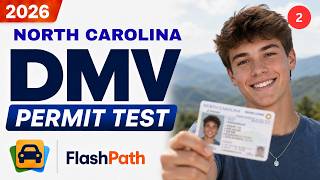 North Carolina Learner's Permit Test 2026: DMV Questions & Answers. #drivingtest #NorthCarolina