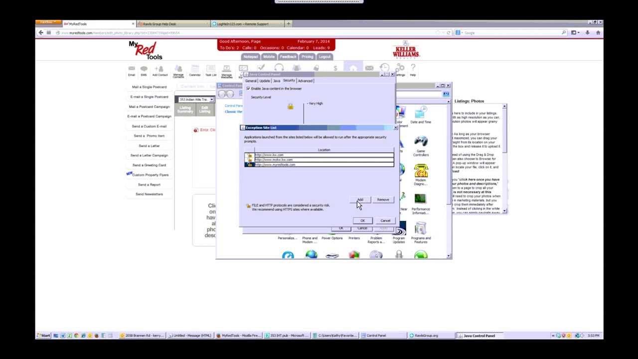How to add website to Java Security exception list YouTube