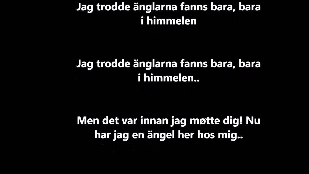 Jag Trodde änglarna Fanns Lyrics