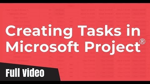 Creating Tasks in Microsoft Project 2010 (Milestone, Summary, Manual & Automatic)