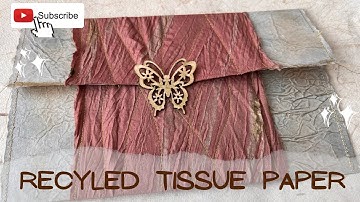 Junk Journal Ideas - Scrap Busting Envelope pouch with Butterfly Closure