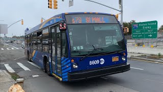 SI Mall Bound 2019 Novabus LFS 8609 S79 Select Bus Service At Narrows Rd North & Fingerboard Rd