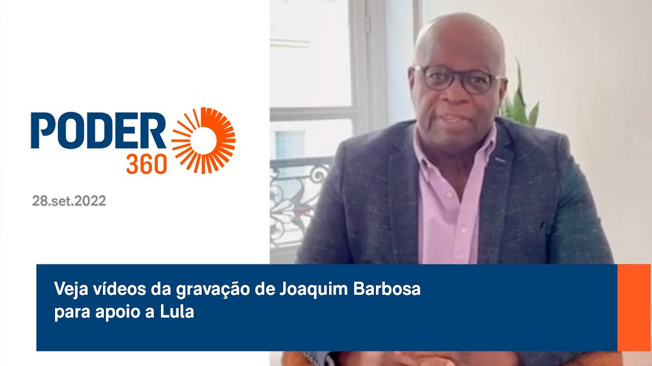 Veja vídeos da gravação de Joaquim Barbosa para apoio a Lula