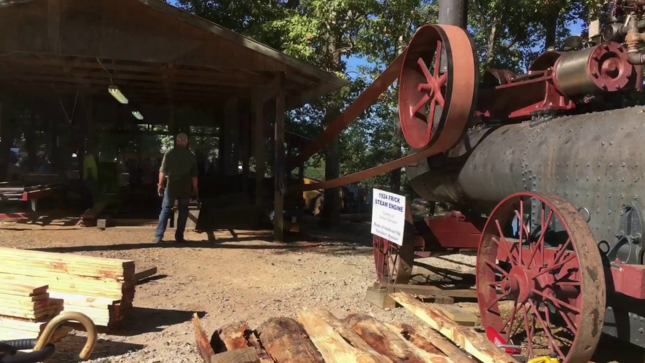 2017 NC State fair steam powered sawmill YouTube