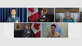 Queen Elizabeth II presents a Royal Banner to the CAF Legal Branch