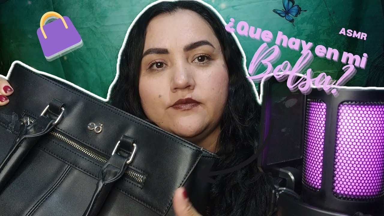 (ASMR CON CHICLE) ¿QUÉ CARGÓ EN MI BOLSA? #buble 