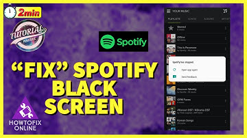 How to Fix Spotify App Black Screen 2022?