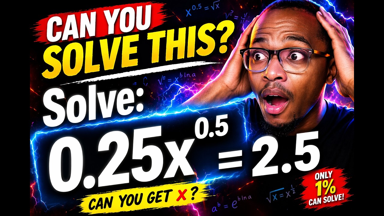 Only 1% Can Solve This Math Challenge - YouTube