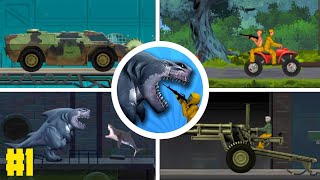 Sharkosaurus Rampage 🦈 - Bosses + Mini Bosses #sharkgames