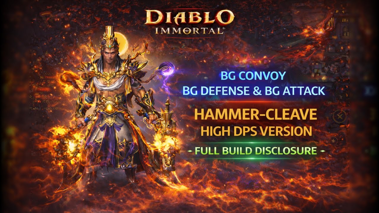 NEW BARB META?!? 3x BGs WITH HAMMER-CLEAVE BUILD, HIGH DPS VERSION. FULL BUILD DISCLOSURE